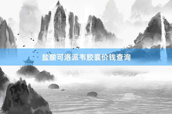 盐酸可洛派韦胶囊价钱查询